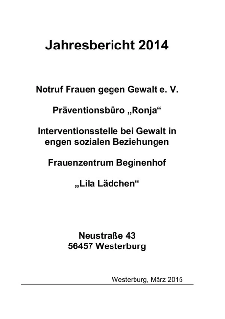 Jahresbericht 2014