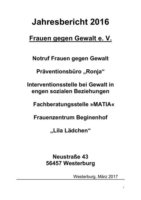 Jahresbericht 2016