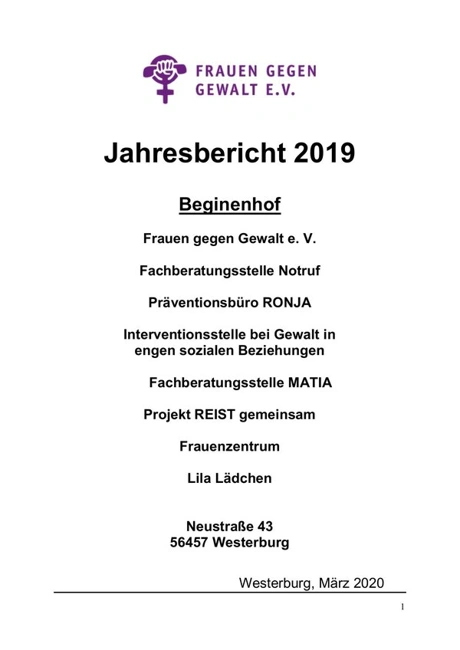 Jahresbericht 2019